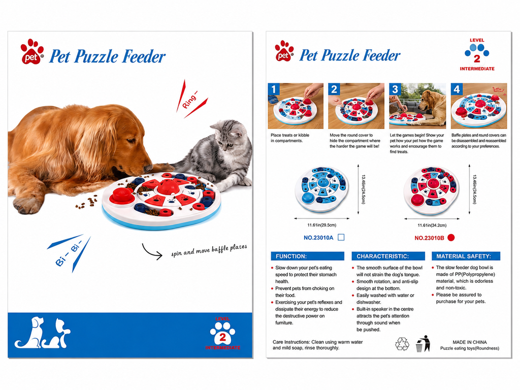 Snootie’s Level 2 Pet Puzzle Feeder Toy