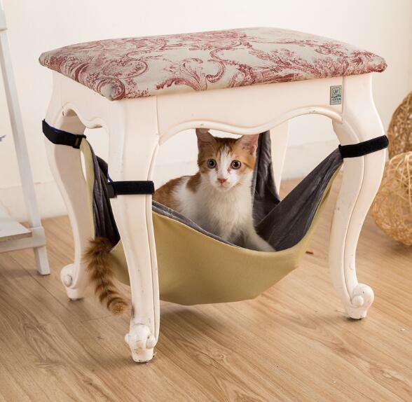 Snootie’s Cat Bed Pet Kitten Cat Hammock Removable Hanging Soft Bed Cages for Chair Kitty Rat Small Pets Swing