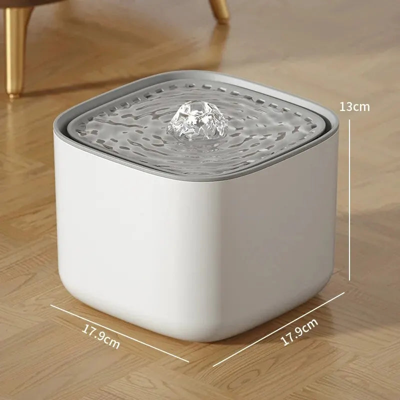 Snootie’s 3L Large Capacity Canine Cat Dog Pet Circulating Filter Pet Fountain Feeder Automatic Water Dispenser with USB Port for Pets