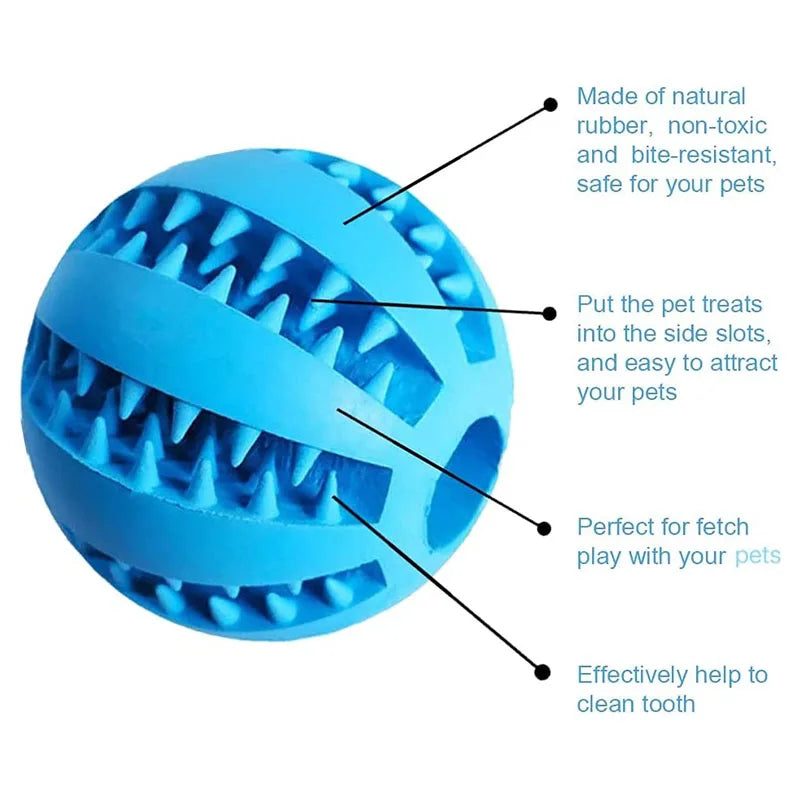 Snootie’s Dog Toy Ball Interactive Rubber Balls Puppy Chewing Toys Pet Tooth Cleaning Ball Cats Pets Food Treat Feeder Silicone Balls Toy