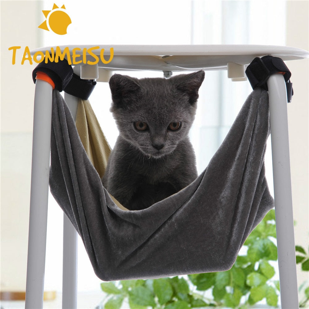 Snootie’s Cat Bed Pet Kitten Cat Hammock Removable Hanging Soft Bed Cages for Chair Kitty Rat Small Pets Swing