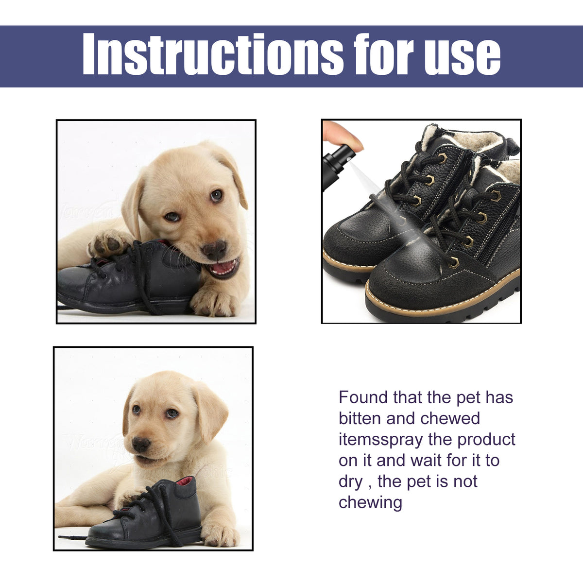 Snootie’s Anti-Chewing Bitter Spray For Pets, Prevent Dogs Tearing Apart Homes Scratching And Biting Long-Lasting Indoor Repellent Spray