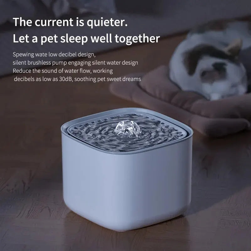 Snootie’s 3L Large Capacity Canine Cat Dog Pet Circulating Filter Pet Fountain Feeder Automatic Water Dispenser with USB Port for Pets
