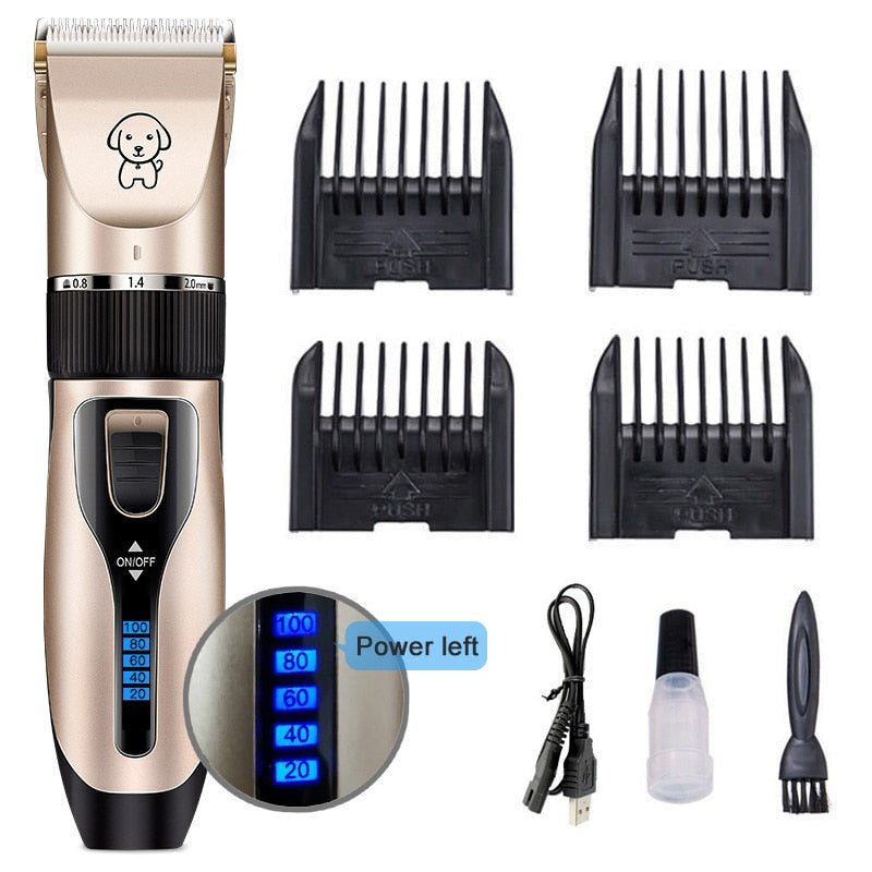 Snootie’s Pet Cat Dog clippers professional Dogs grooming clipper groomer kit USB Rechargeable Low-noise Pets Hair Trimmer Display battery