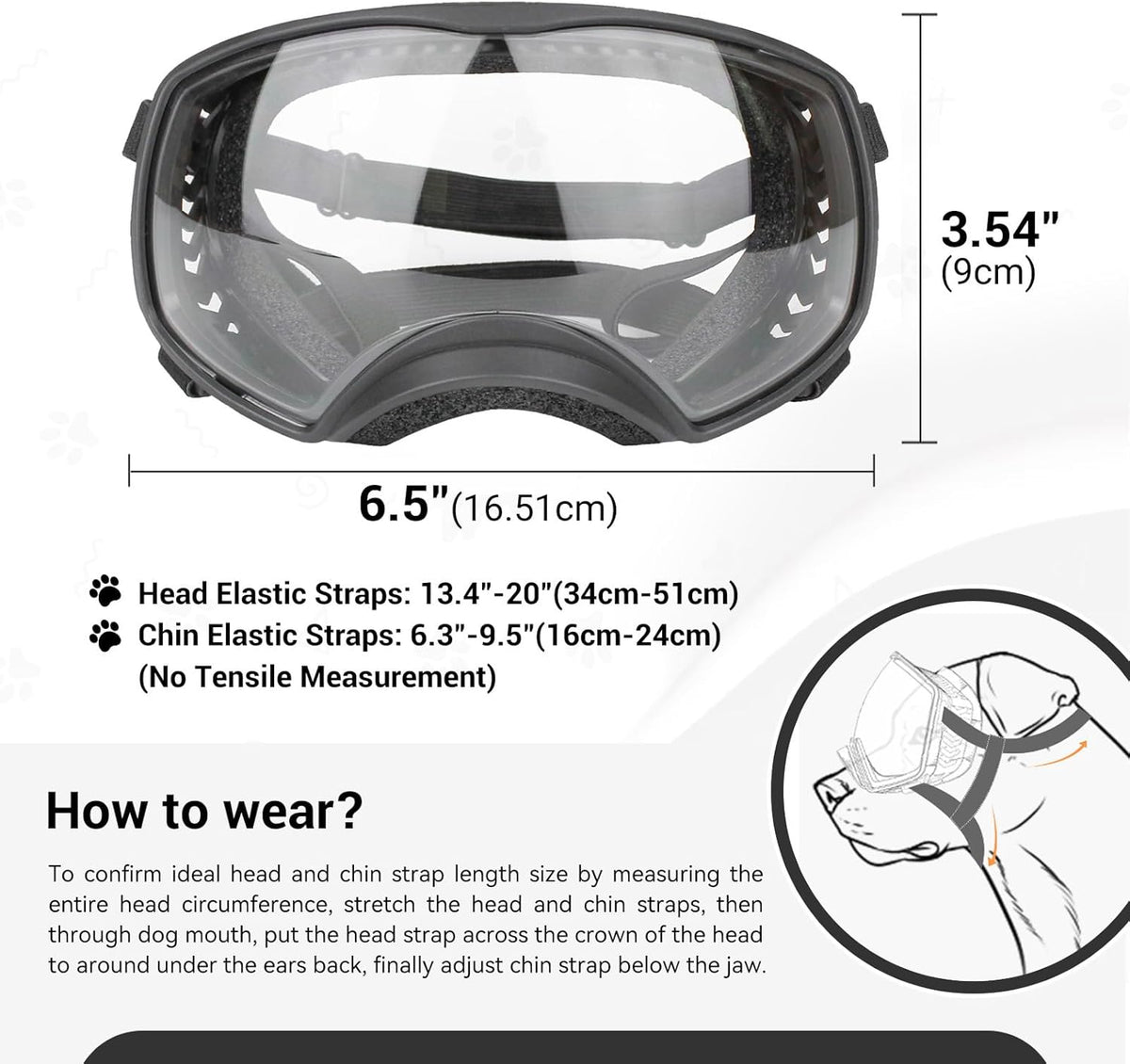 Snootie’s Tactical Dog Goggles for Large Dogs