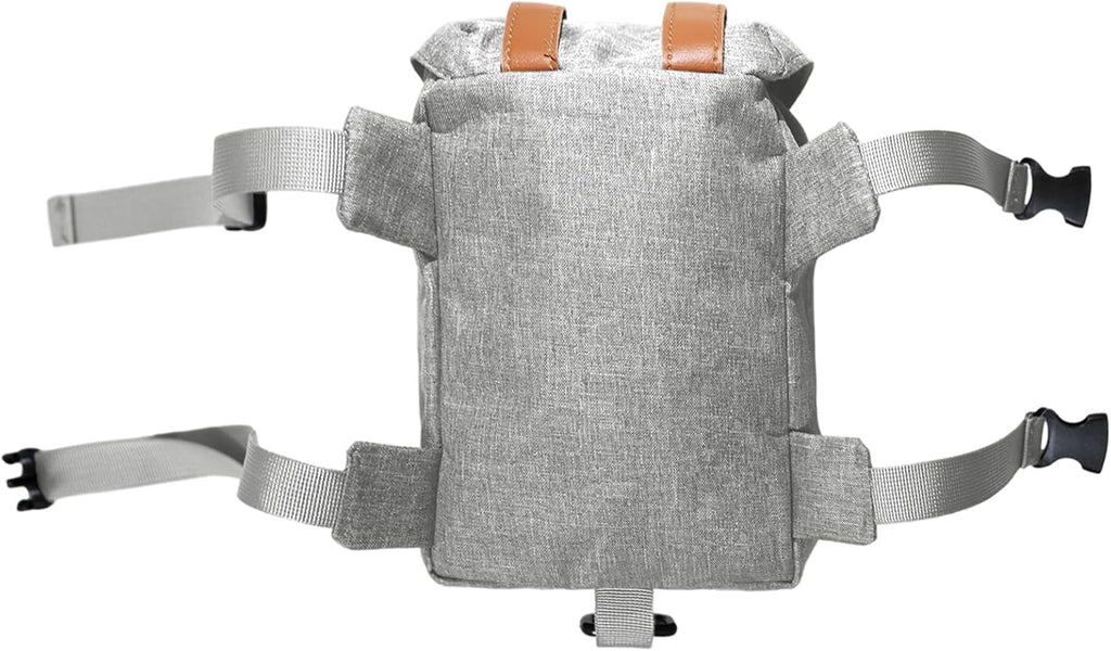 Snootie’s Gray Mini Dog Backpack with Waste-Bag Dispenser