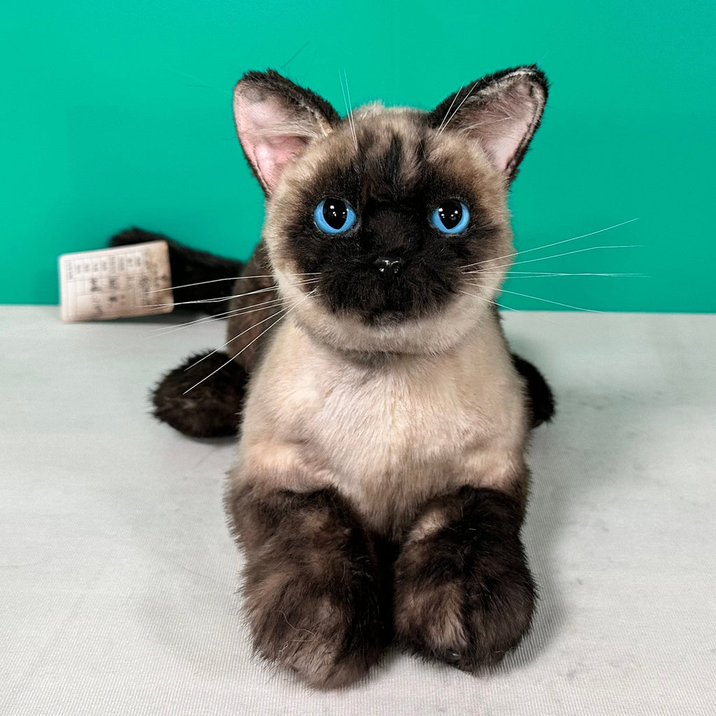 Weighted Handmade Life-Size Siamese Cat Plush – Companion & Memorial
