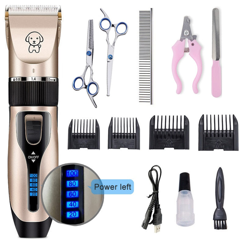 Snootie’s Pet Cat Dog clippers professional Dogs grooming clipper groomer kit USB Rechargeable Low-noise Pets Hair Trimmer Display battery
