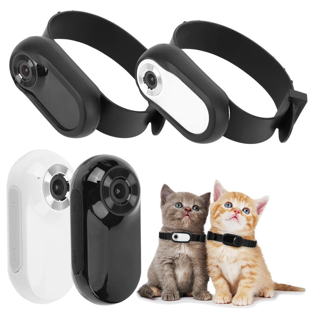 HD Magnetic Collar Clip Pet Camera for Outdoor & Cycling