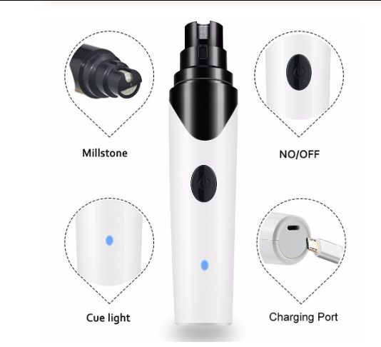Snootie’s Rechargeable Nails Dog Cat Care Grooming USB Electric Pet Dog Nail Grinder Trimmer Clipper Pets Paws Nail Cutter & Replaceable Diamond Bit