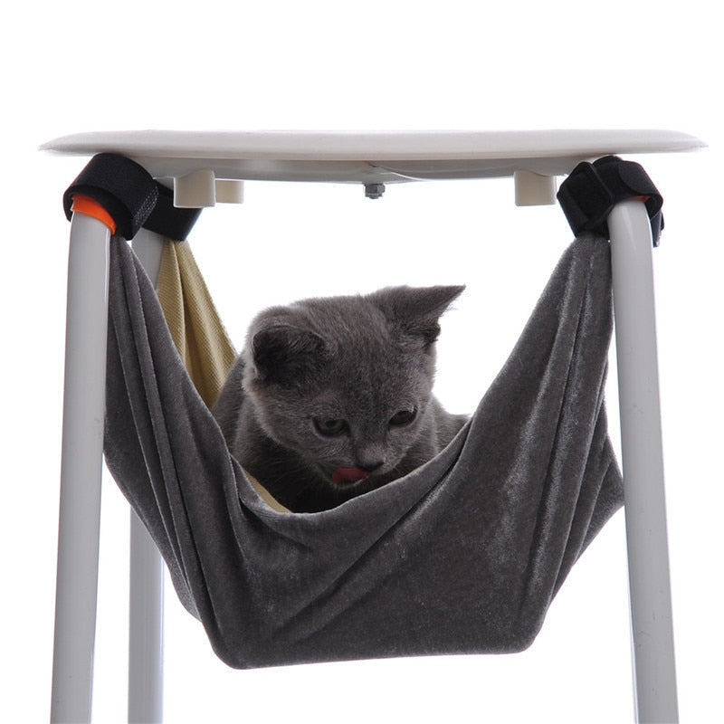 Snootie’s Cat Bed Pet Kitten Cat Hammock Removable Hanging Soft Bed Cages for Chair Kitty Rat Small Pets Swing