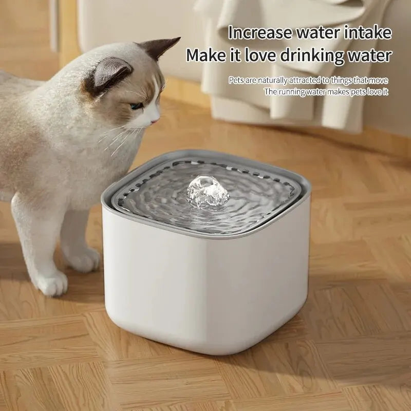 Snootie’s 3L Large Capacity Canine Cat Dog Pet Circulating Filter Pet Fountain Feeder Automatic Water Dispenser with USB Port for Pets