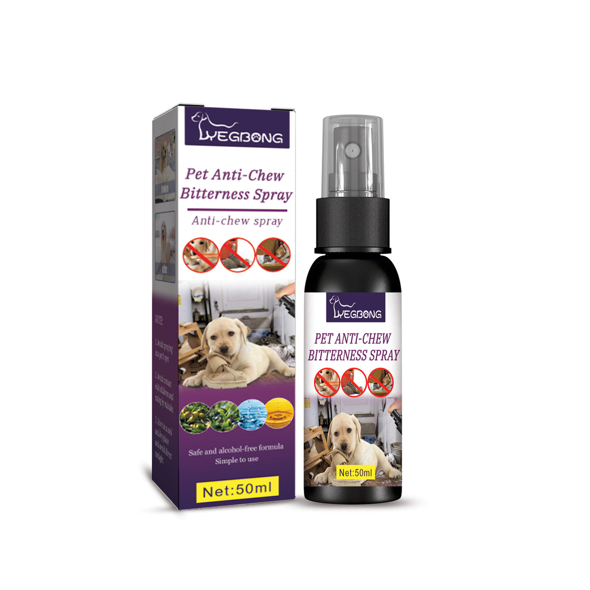 Snootie’s Anti-Chewing Bitter Spray For Pets, Prevent Dogs Tearing Apart Homes Scratching And Biting Long-Lasting Indoor Repellent Spray