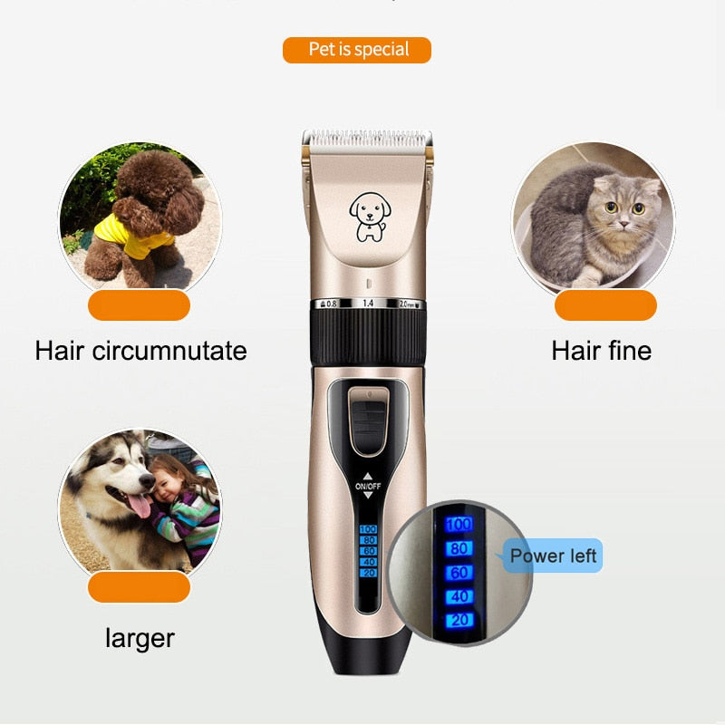 Snootie’s Pet Cat Dog clippers professional Dogs grooming clipper groomer kit USB Rechargeable Low-noise Pets Hair Trimmer Display battery