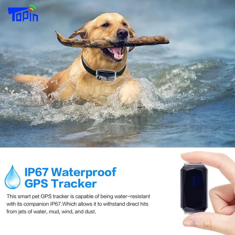 Snootie’s New Arrival IP67 Waterproof Pet Collar GSM AGPS Wifi LBS Mini Light GPS Tracker for Pets Dogs Cats Cattle Sheep Tracking Locator