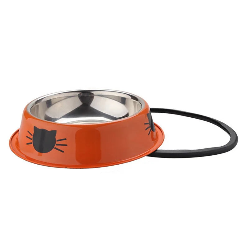 Snootie’s Pet Product Dog Cat Food Bowls Stainless Steel Anti-skid Dogs Cats Water Bowl Pets Drinking Feeding Bowls Tools Pet Supplies