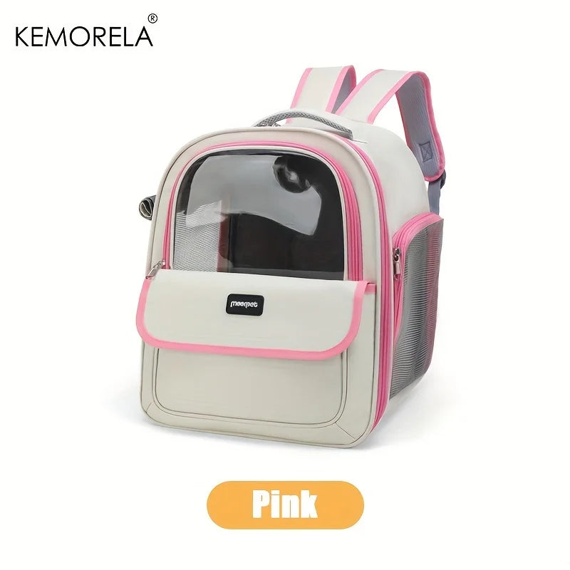 KEMORELA Transparent Capsule Pet Backpack for Cats & Dogs