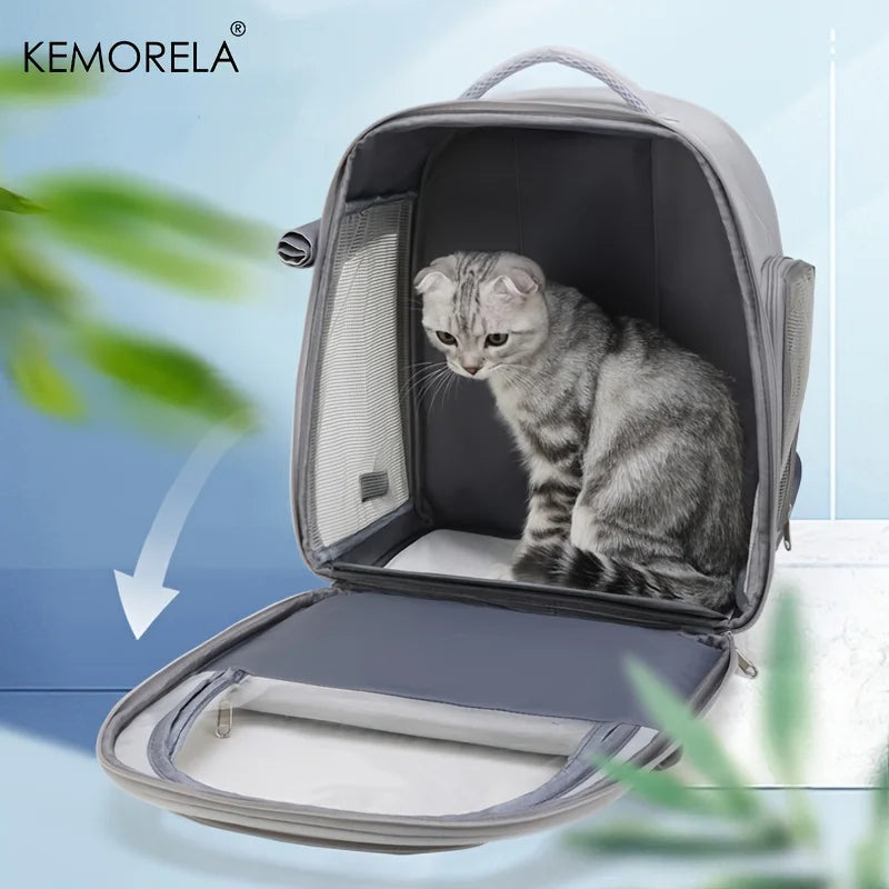 KEMORELA Transparent Capsule Pet Backpack for Cats & Dogs
