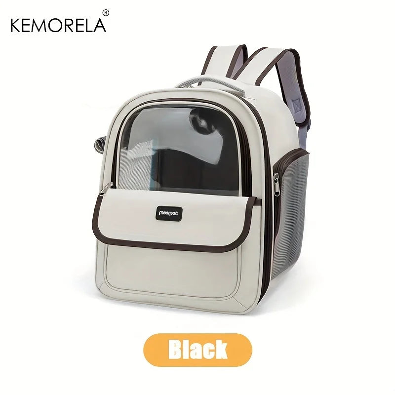 KEMORELA Transparent Capsule Pet Backpack for Cats & Dogs