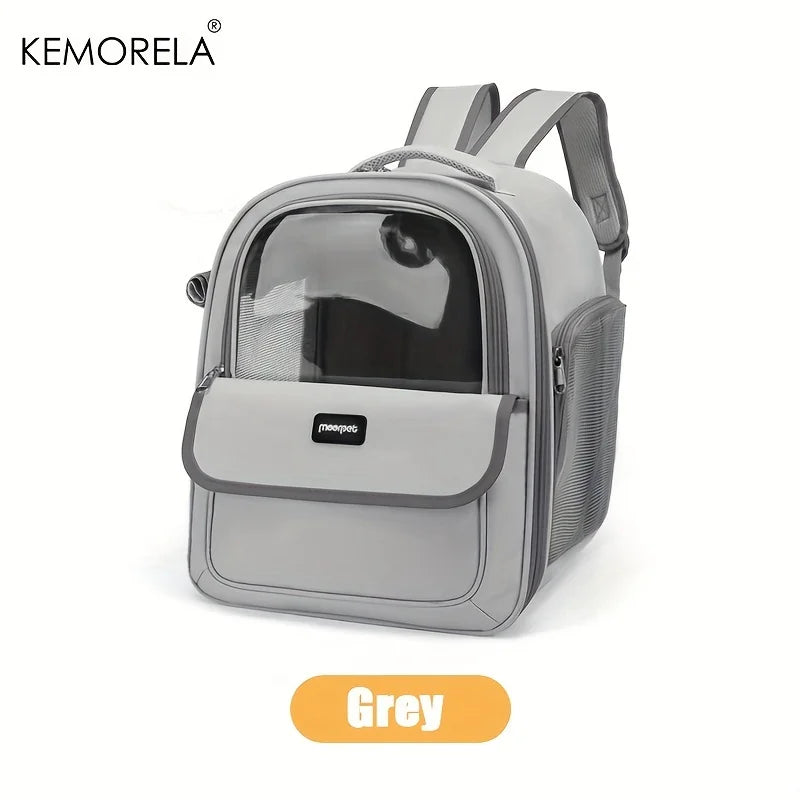 KEMORELA Transparent Capsule Pet Backpack for Cats & Dogs
