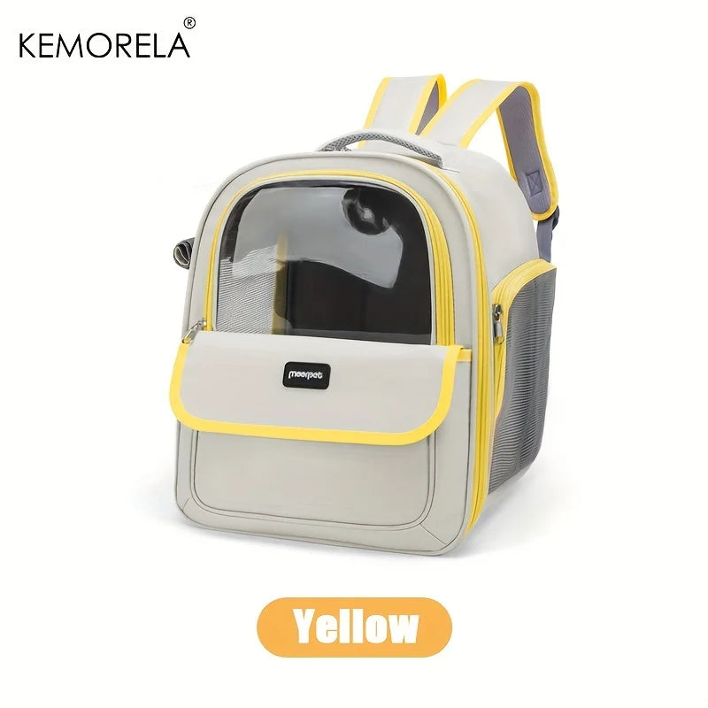 KEMORELA Transparent Capsule Pet Backpack for Cats & Dogs
